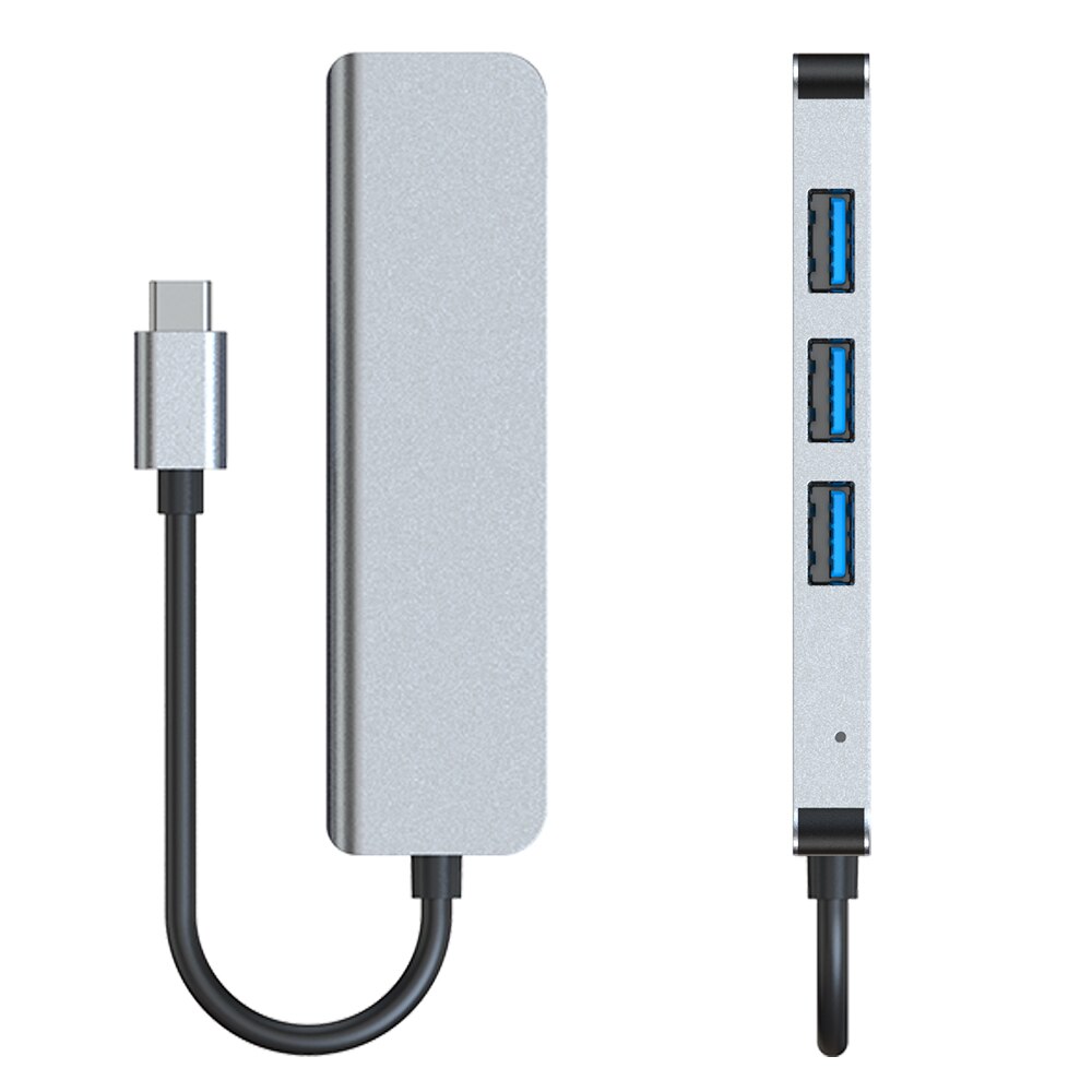 4 in 1 Type C or USB 3.0 Adapter HUB Expand Docking Station For MacBook Laptop Mobile Phone Ipad Multi-interface USB Or HDMI