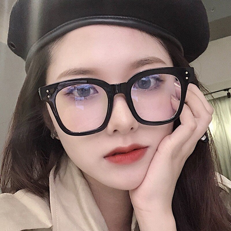 HUHAITANG Korean Style Glasses Frame Plain Glasses Net Red Street Shot Eyeglasses
