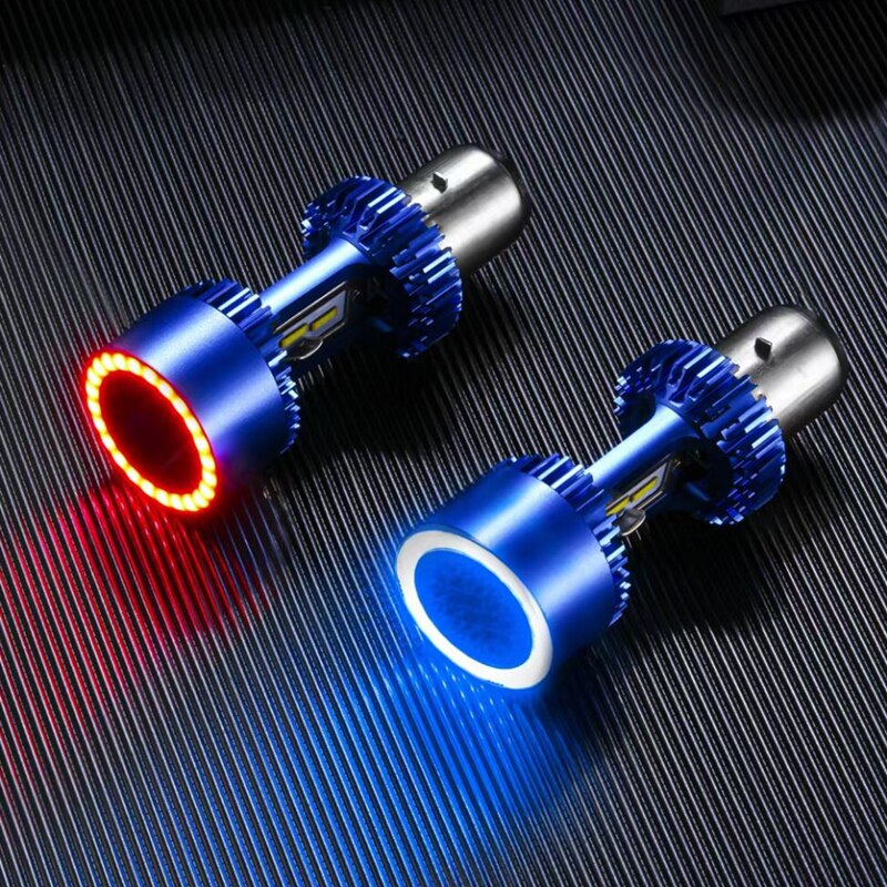 NEUE Engel augen Kolben Motorrad Scheinwerfer Lampen H4 LED H6 ba20d HS1 LED Motorrad Kopf Lampe Rolle Zubehör Nebel Licht 30W