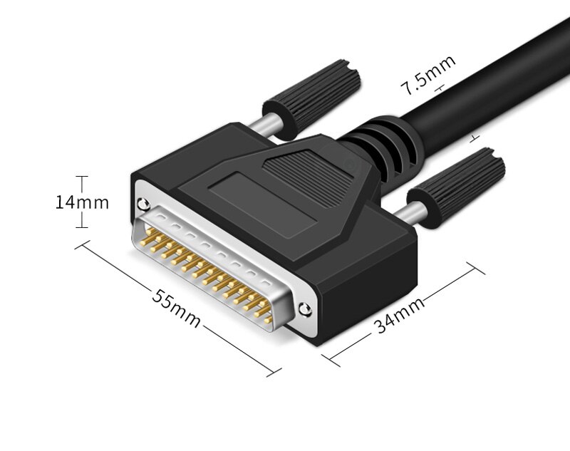 25 Pin DB25 Parallel 25-Pin Male To Male Male To Female Female To Female LPT Printer Cable Connector 0.5M-30M