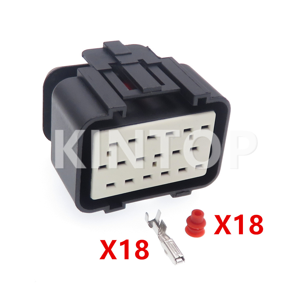 1 Set 18 Pins 344103-1 Car Male Female Electric Wire PCB Connector AC Assembly Auto Waterproof ECU Socket 344106-1 344107-1: black
