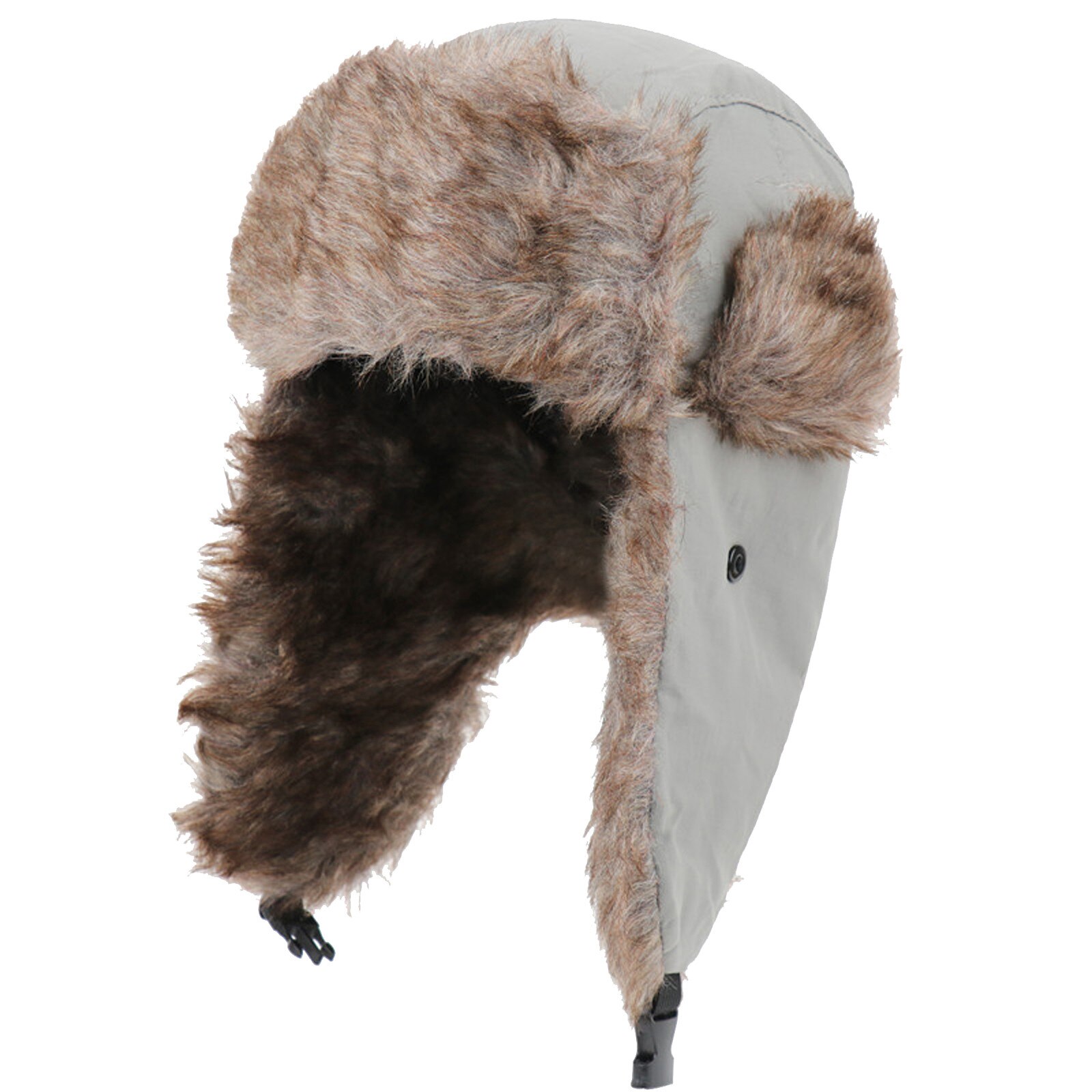 Brand Adults Unisex Trapper Bomber Winter Warm Russian Trooper Ear Winter Cold Ski Hat Men Women Cap Bomber Hats: GY