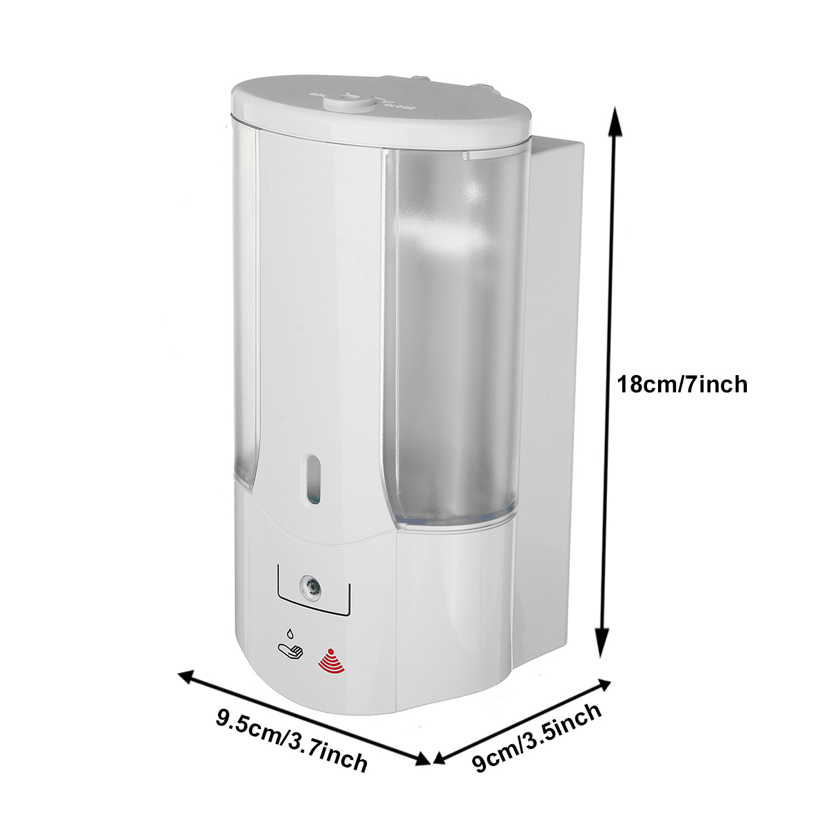400ML Single Head Wall Mount Automatic Liquid Soap Dispenser Washing Lotion Soap Shampoo Dispenser Sensor Soap Dispenser