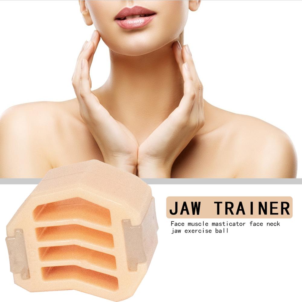 Face Jaw Muscle Exerciser Food Grade Silicone Facial Line Trainer Slimming Anti Wrinkle Beauty Fitness Equipment