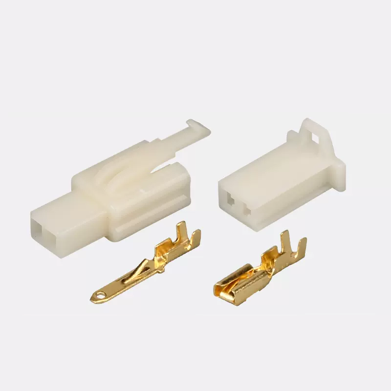 2.8Mm 1P 2P 3P 4P 6P 9P Auto Snelverbinding Elektrische Draad Connector Mannelijke Vrouwelijke Kabel Terminal Plug Kits Motorfiets: Bruin