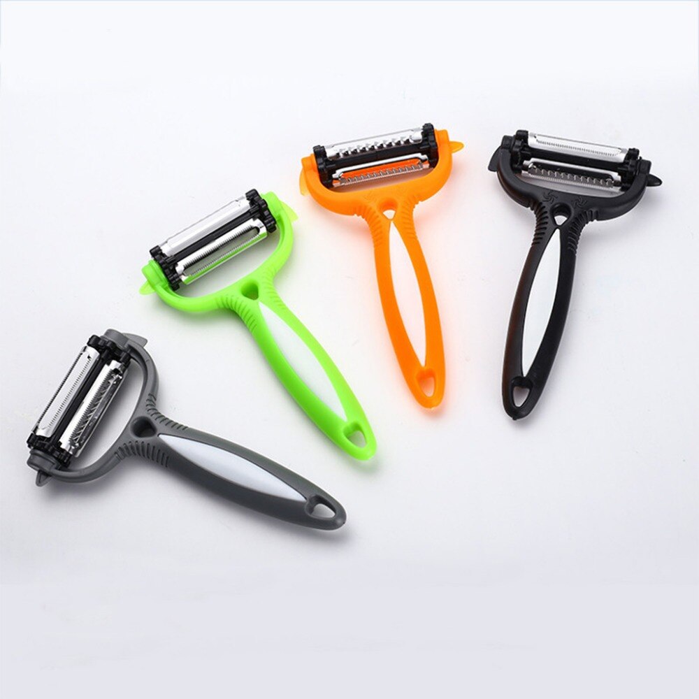 Multi-color plastic multi-purpose planing peeler melon fruit plane scraper kitchen