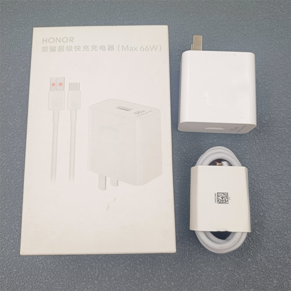 HONOR – chargeur d'origine 66W EU US, adaptateur mural rapide, câble USB 6A pour Honor X9C 90 80 Pro Magic 7 Lite Vs3 V3 V2 Vs2: EU