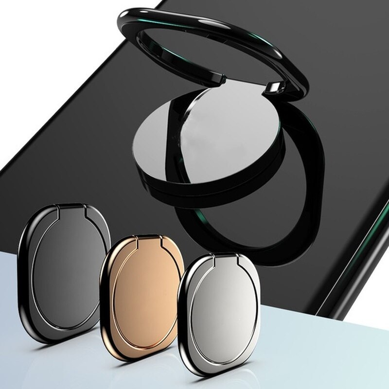 Uniwersalny metalowy uchwyt na telefon Ring Finger Adhesive telefon komórkowy stojak na biurko 360 obrotowy do Samsung A51 iPhone Xiaomi Google