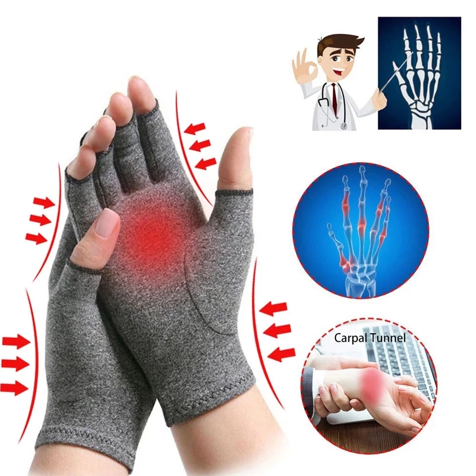 1 Paar Volwassen Reumatoïde Compressie Hand Handschoen Voor Artrose Artritis Gewrichtspijn Opluchting Polssteun