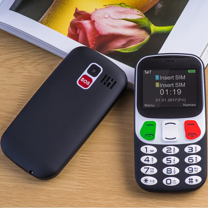 Telefones celulares virtuais da barra do teclado da tela grande de yingtai/tecla melhores do que o telefone móvel sênior 1000 mah 2.4 "de nokia para idosos fm