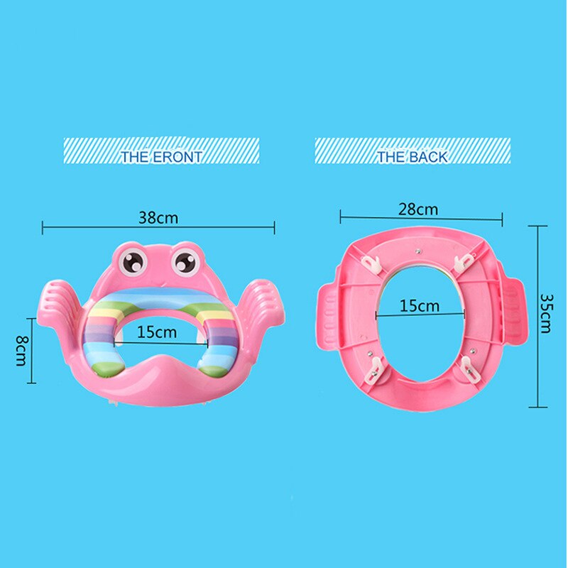 2 Colors Baby Potty Training Seat Children's Potty Baby Toilet Seat With Adjustable Ladder Infant Toilet Training Folding Seat