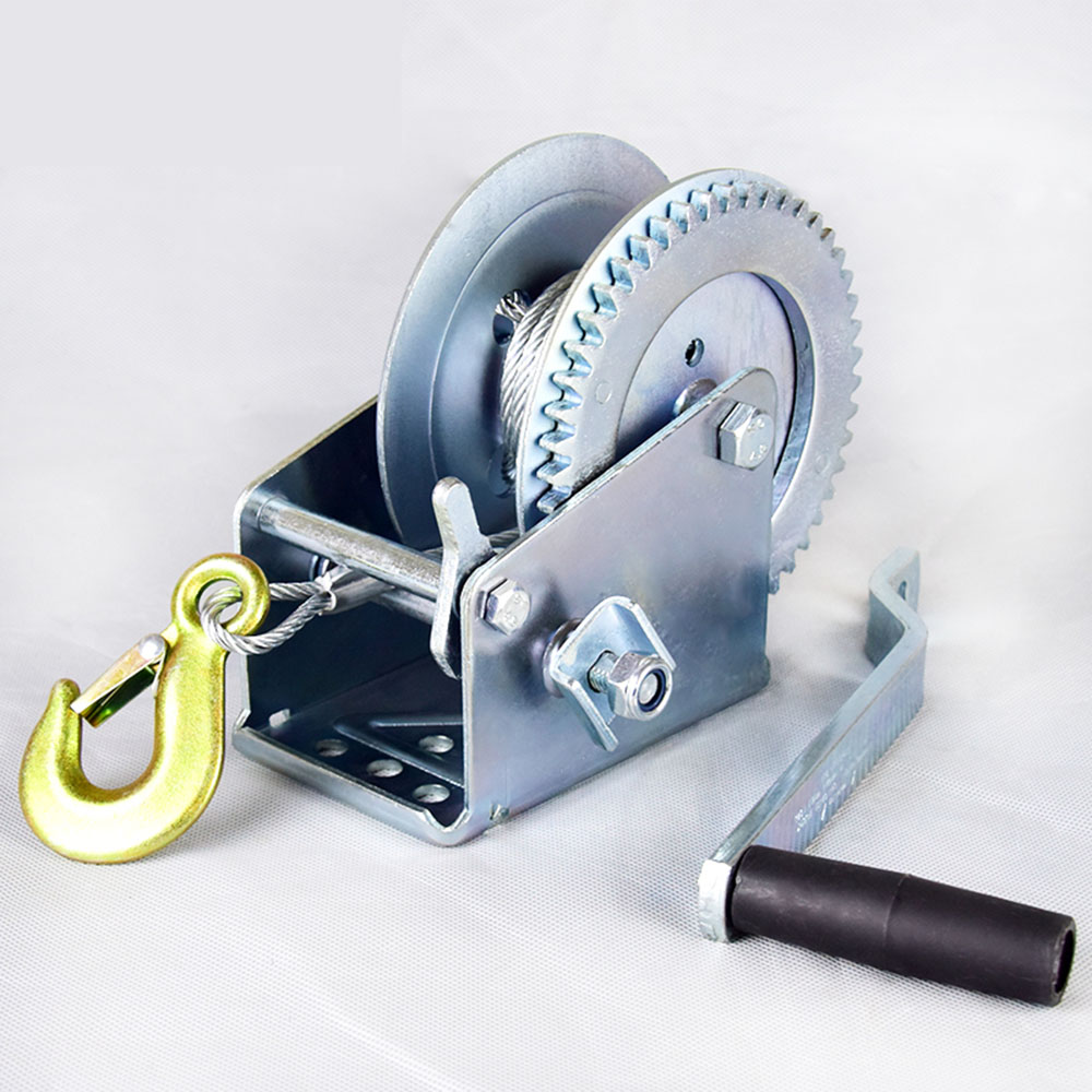 Winch hand tool Crank Gear Winch Boat truck auto hand self-locking manual winch Hand lifting sling 1400lbs-1600lbsx8/15M