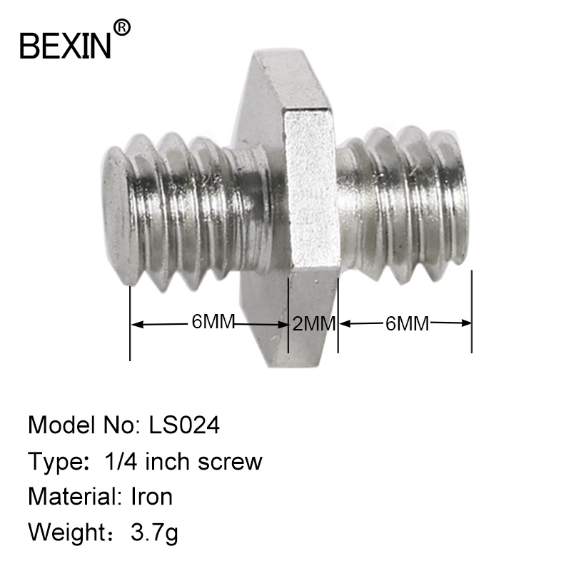 Camera Accessories Camera screw 3/8 To 1/4 Inch Monut Adapter Fixed Screw For Camera DSLR Tripod Monopod Connection Mounting: LS024  1PC