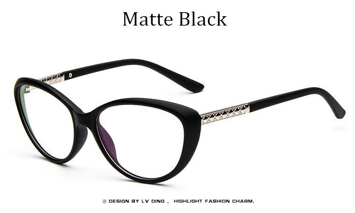 Kvinner kattøyer stilige briller briller nærsynthet brille lite ansikt lilla gradient ramme klare linser vinrød bredde 135 mm: matt svart