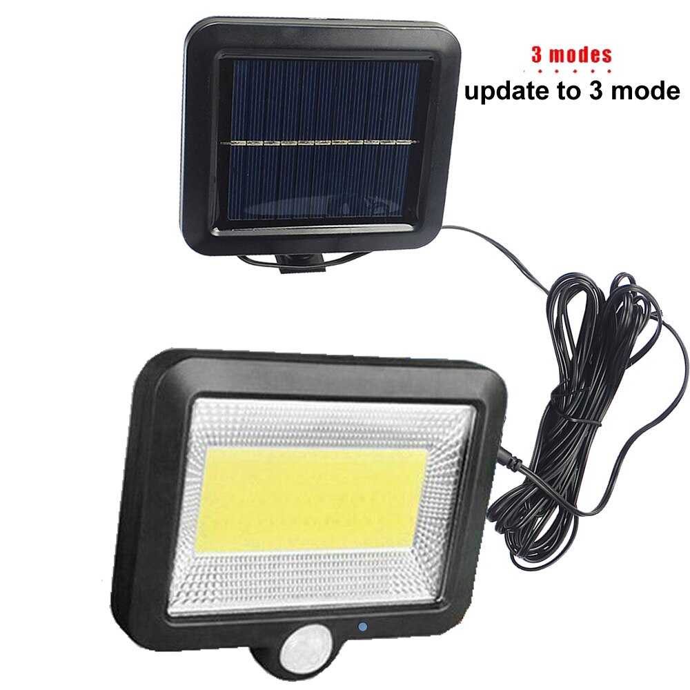 Led Tuin Solar Split Panel Licht Muur Beveiliging Garage Yard Indoor Thuis Straat Dek Hek Solar Lampen Schijnwerper W Split kabel