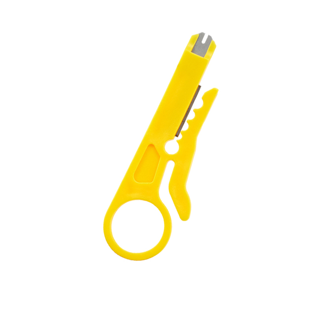 Kabel Abisolieren Draht Cutter Crimpen Werkzeug Multi Stripper Messer Crimper Zange Mini Tragbare Dekrustation Elektrische Gerade: Gelb