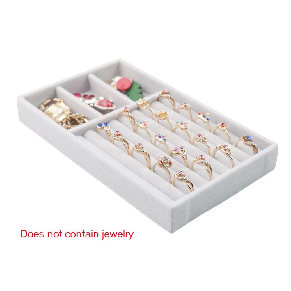 1Pc Drawer DIY Jewelry Storage Tray Ring Bracelet Box Jewelry Organizer Earring Holder Small Size Fit Most Room Space