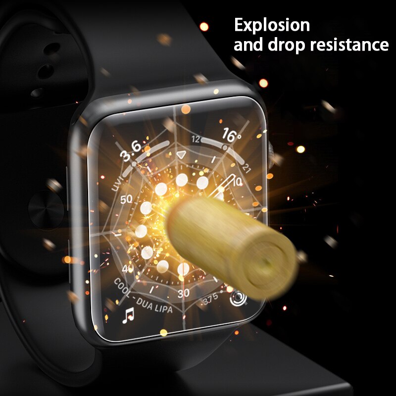 Protecteurs d'écran de montre pour Apple Watch 6 5 4 3 Se pour Iwatch Series 42mm 38mm 40mm 44mm 9D accessoires de montres de protection complète