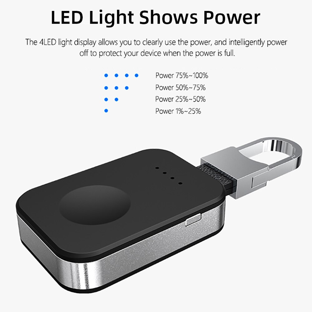 Qi Drahtlose Ladegerät Für Apfel Uhr 5 4 3 2 Energie Bank magnetisch aufladen Tragbare Mini iWatch Drahtlose Ladung Externe batterie