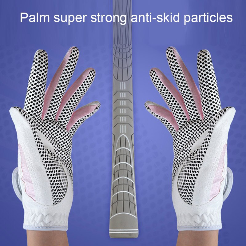 1 pièces femmes gants de Golf main gauche et main droite gants de sport tissu de Golf respirant paumes protecteurs EDF88