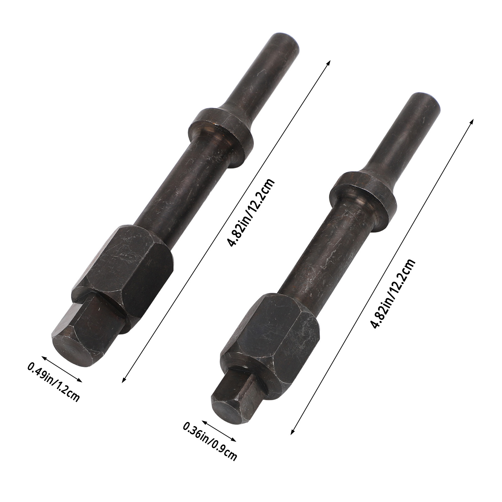 Juego de interruptor de perno neumático, 2 uds., 37315, 3/8 pulgadas, 1/2 pulgadas, broca de martillo neumático para extracción de pinza de sujeción de rodamiento