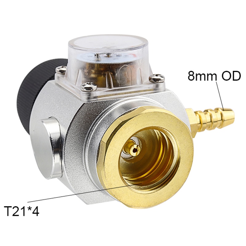 Soda CO2 Mini Gas Regulator Gas Line Corny Cornelius Keg Charger Ball Lock