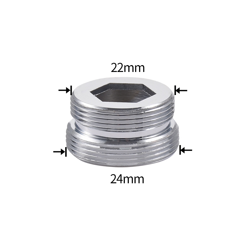 Stainless Steel Faucet Connector M22 To M20 M18 M1/2" Thread Joints Water Purifier Accessory Kitchen Water Tap Adapter Fittings: Dark Grey