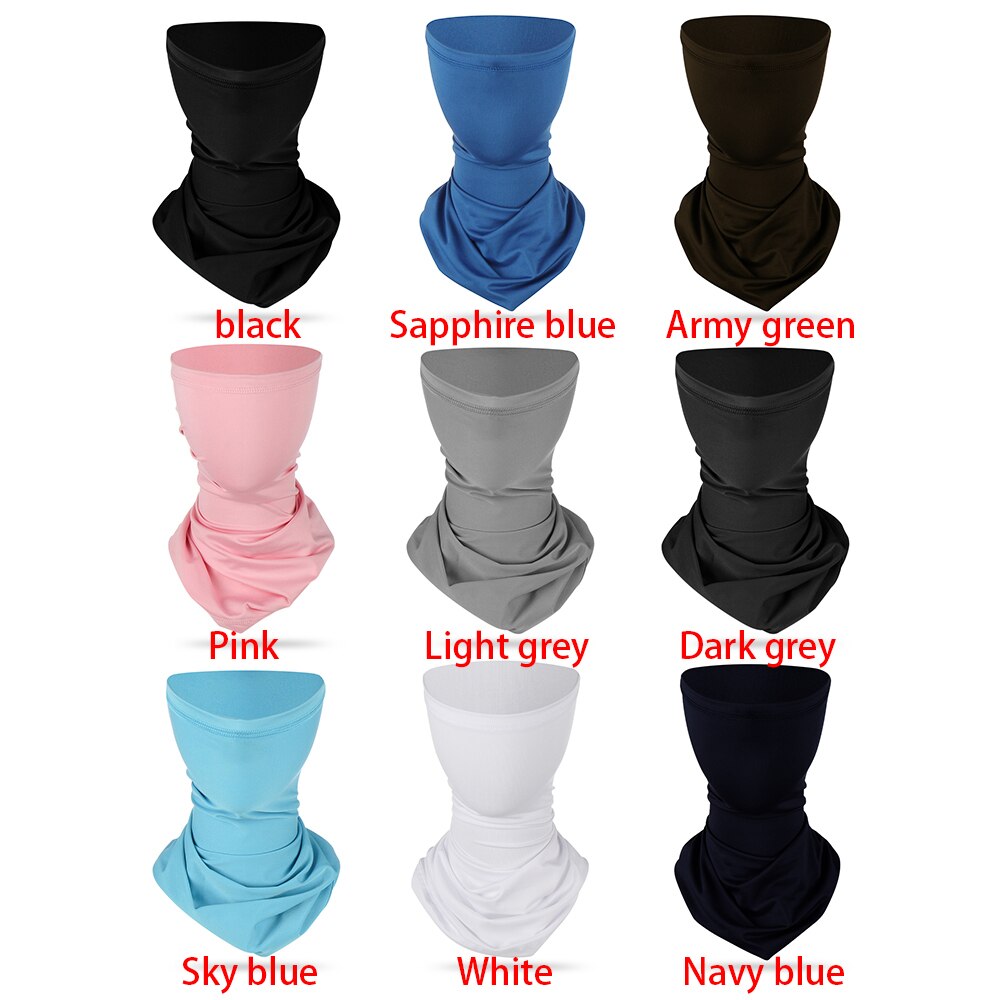 Foulard magique respirant, masque facial fin, cache-cou, bandana, cagoule de sport, cyclisme, demi-foulards