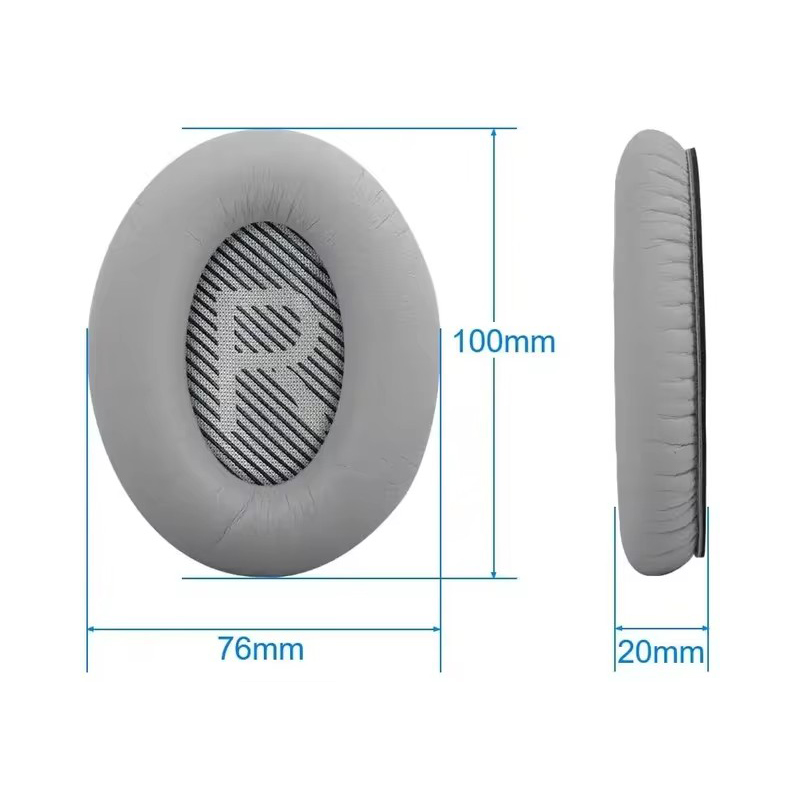 Ohrpolsterstoff und Erinnerung-Schaum hält sterben Innenseite des Kopfhörer reinigen und filtert Verunreinigungen für Bose QC35 QC2 Qc25 Qc15 AE2
