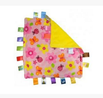 Ultra soft taggies multicolour label baby appease the towel cloth toy placarders: 2