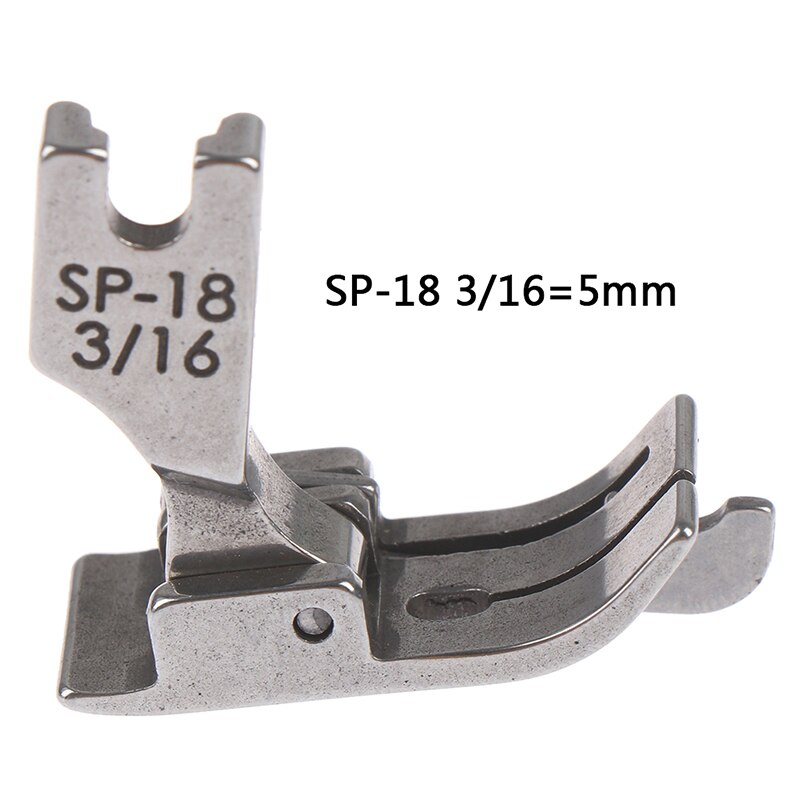 1PC 1/4 1/8 3/8 1/16 3/16 5/16 1/32 Metal Presser Foot SP-18 Industrial Sewing Machine Flat Car Moving Edge Single Needle Flat: 5mm