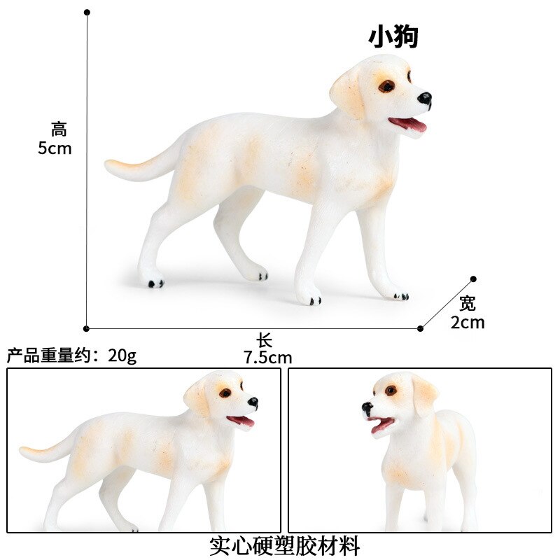 Simulation Ebene Haustier Hund Modell Nette Retriever Schnauzer Aktion-figuren Sammlung Erkenntnis Pädagogisches Spielzeug für freundlicher: M-1370