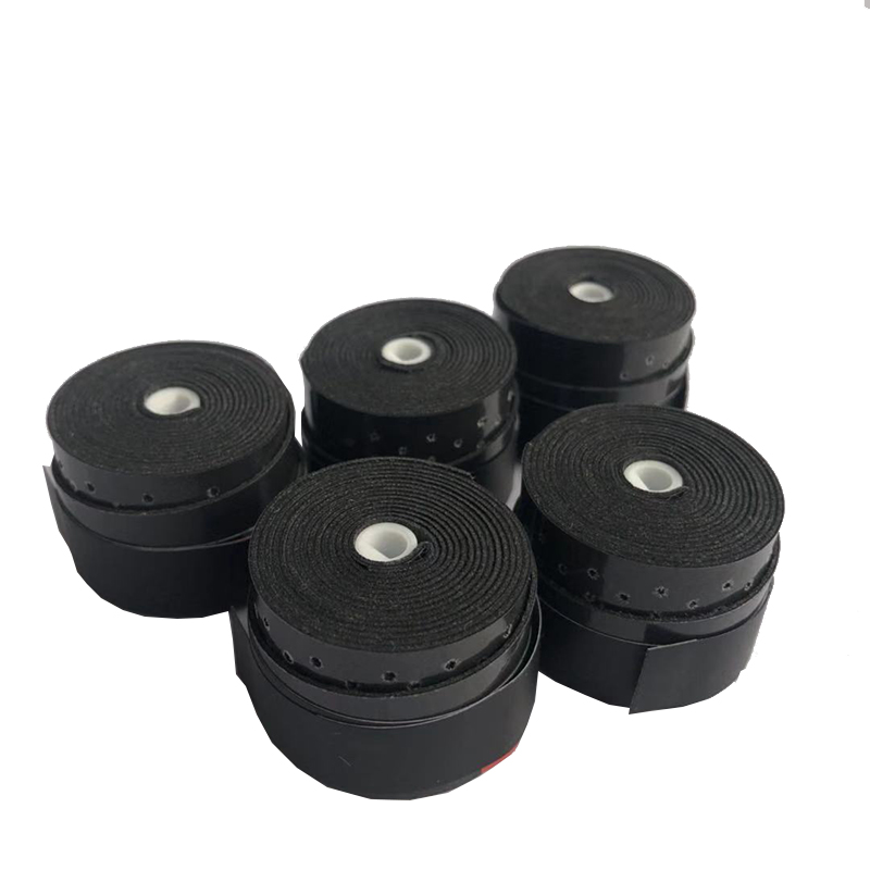 HAKI-empuñaduras de tenis adhesivas, mango de raqueta de tenis perforada, de color negro, sobre agarre, 10 Uds.,