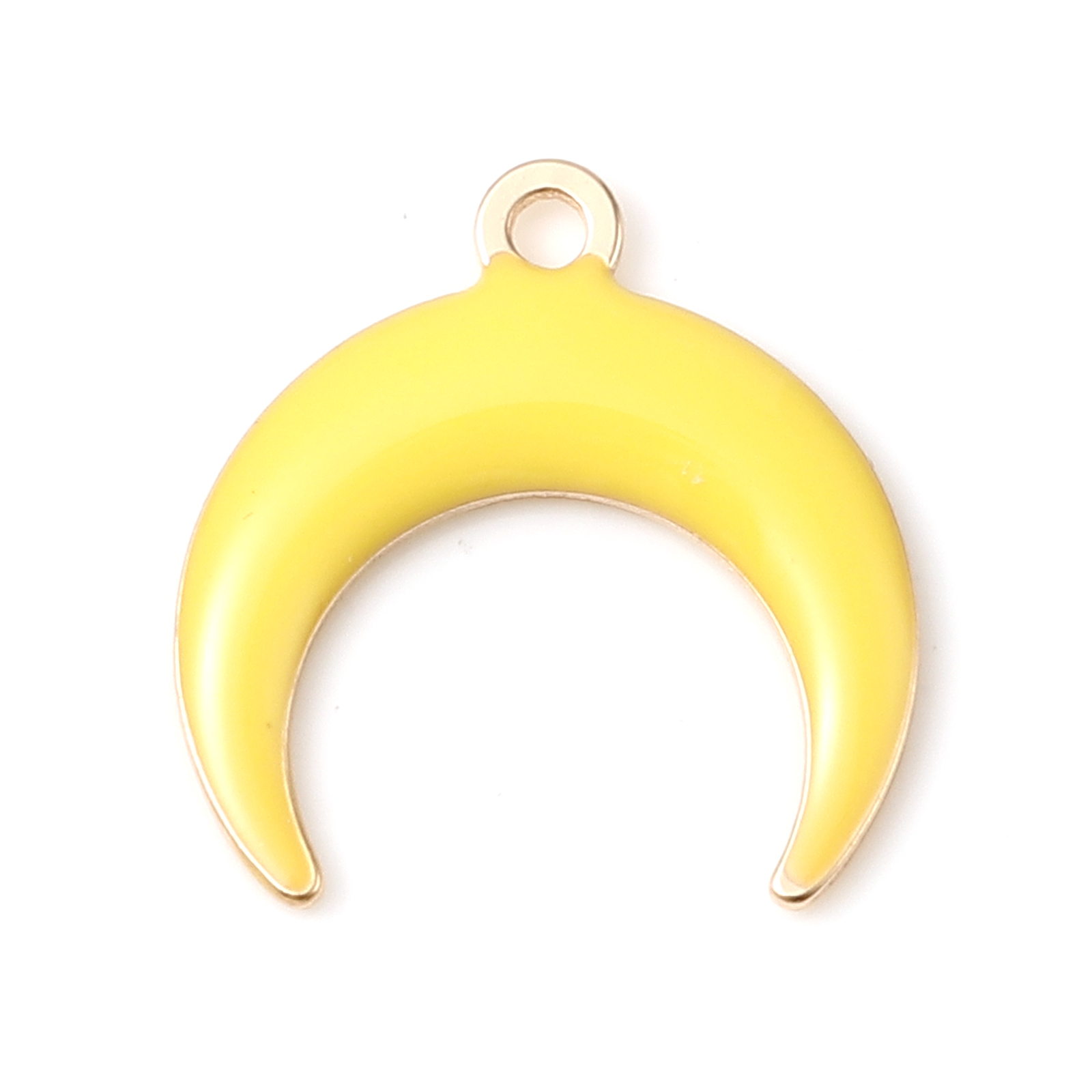 5 sztuk galaktyka księżyc stylu uroki wisiorek dla tworzenia biżuterii kolorowe pół księżyc dwustronne emaliowane cekiny wisiorek naszyjnik DIY: 10