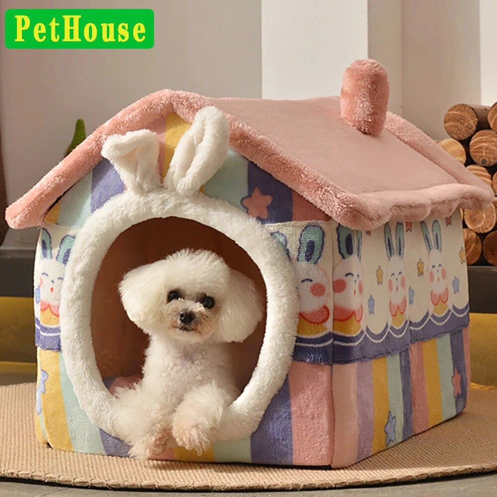 Abnehmbare Hund Haus Welpen Zwinger Haustier Luxus Villa Katze Zelt Nest Geschlossenen Teddy Chihuahua Höhle Kleine Hunde Korb Hund Liefert