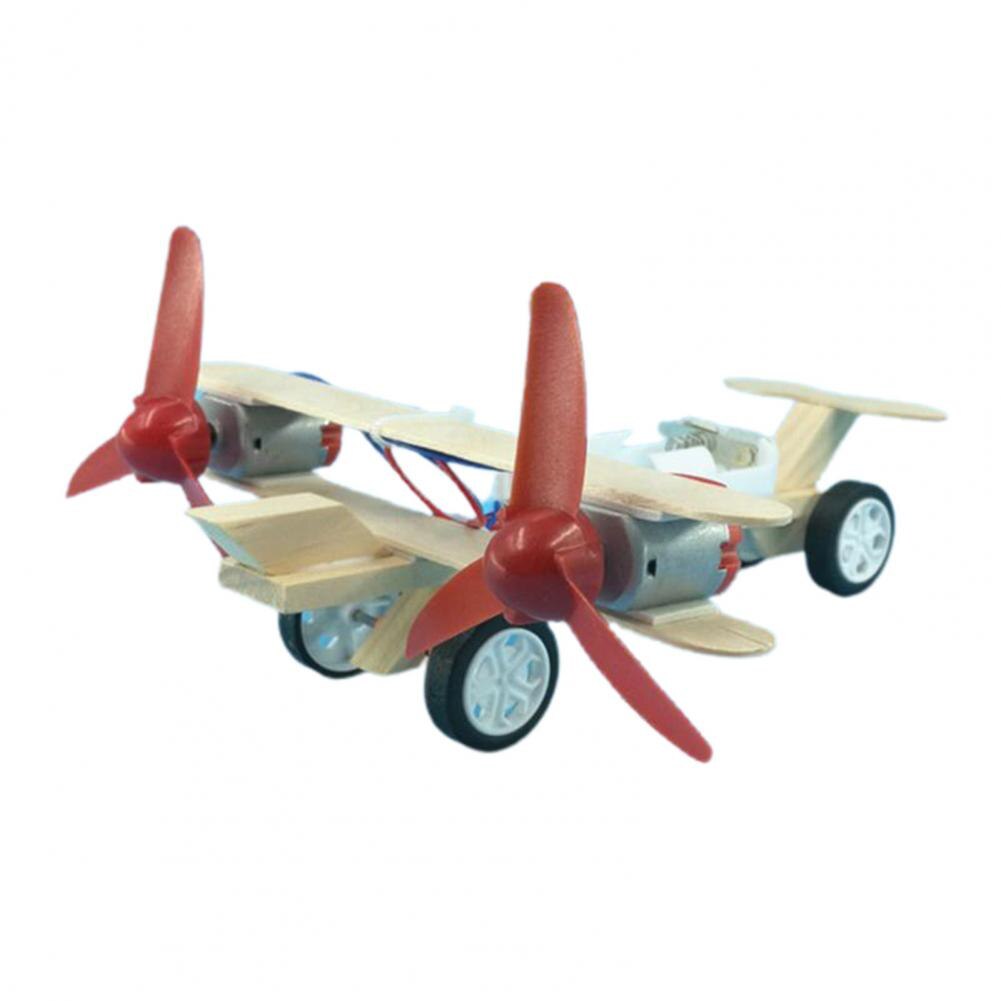 Aeroplano di rullaggio pratico ruota liberamente Kit di apprendimento della scienza della fisica del legno strumento educativo scolastico per bambini: B