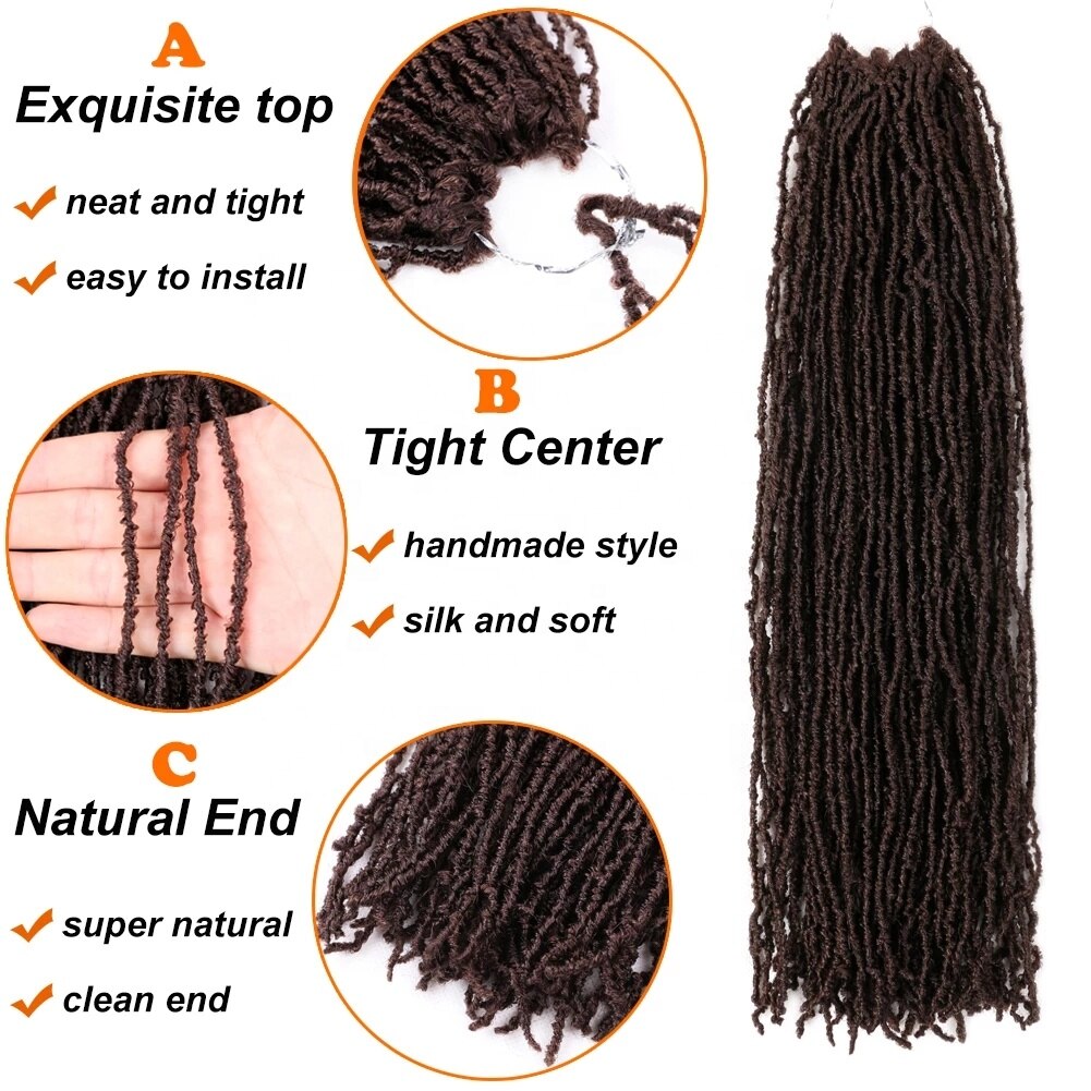 18 Inch Sister Locks Hair Extensions Pure omber color Dreadlocks Synthetic Hair for Women Crochet Hair