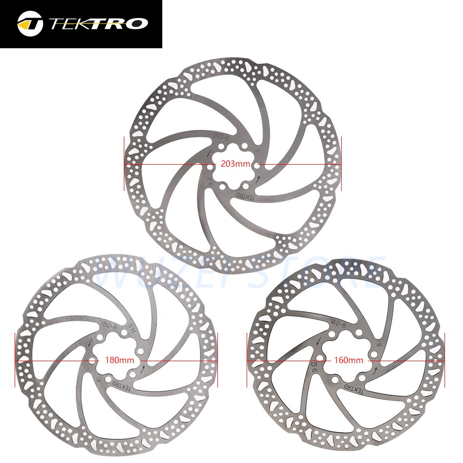 TEKTRO – disque de frein hydraulique pour vélo de route et vtt pliable, 160/180/203mm