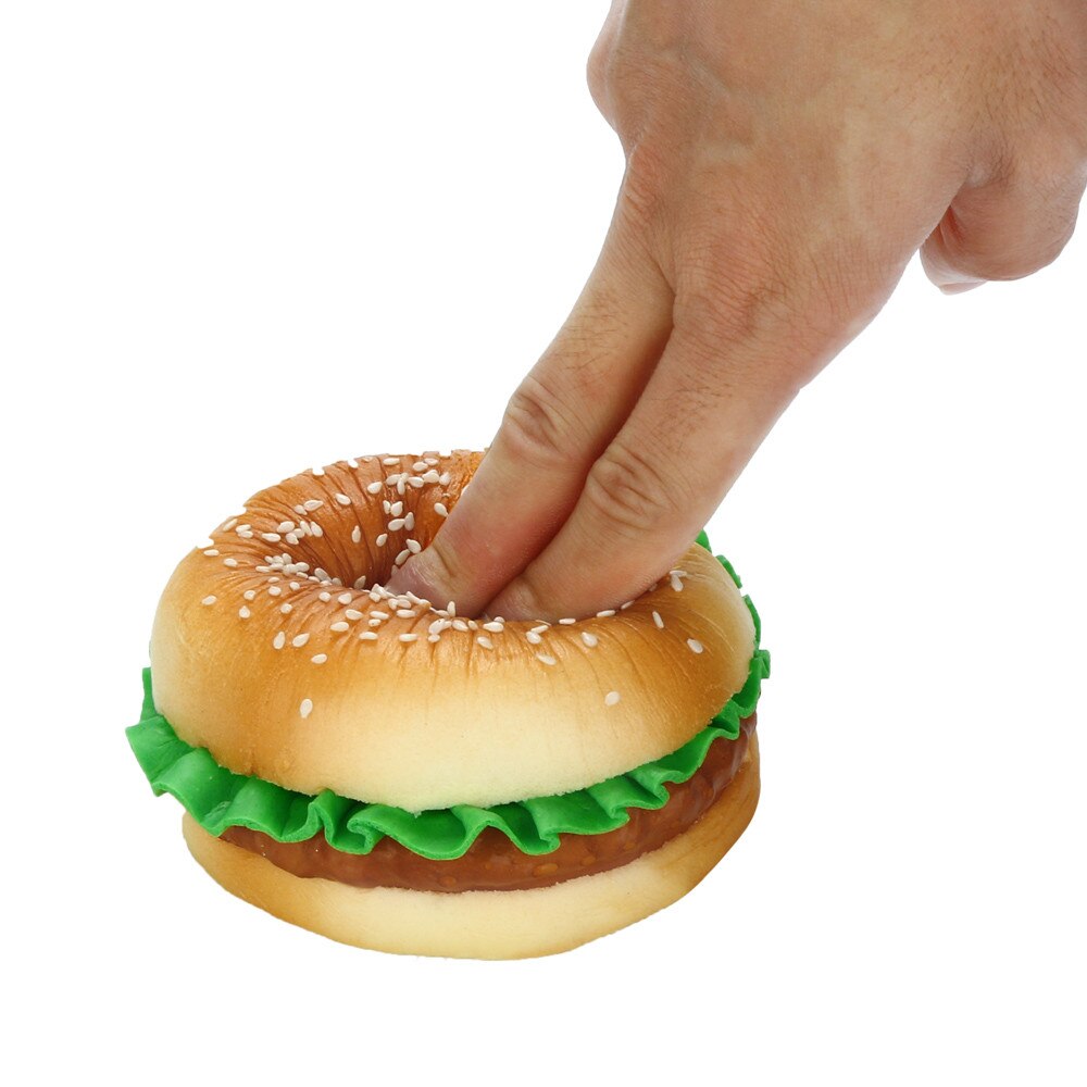 Sesame Hamburger Scented Squishies Slow Rising Kids Toys Stress Relief Toy Slow Rising Squeeze Toys CollectionZ04