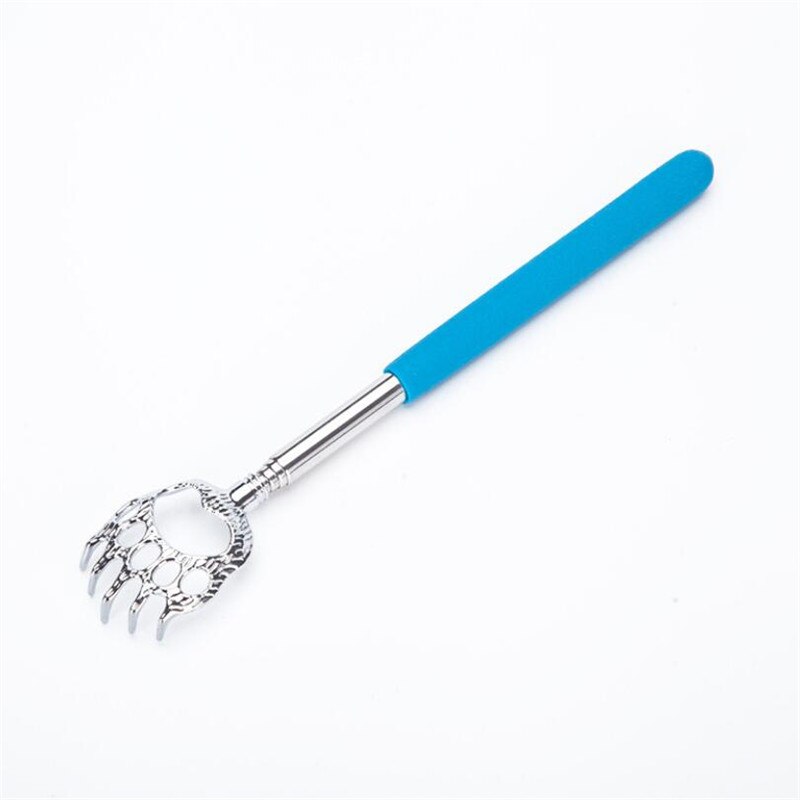 Durable Bear Claw Stainless Steel Back Scratcher Telescopic Extendable Massager Convenient Claw Telescopic Ultimate Massager: Blue