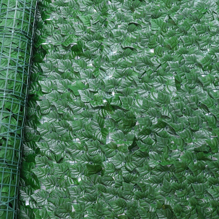 Artificial Leaf Privacy Fence Roll Privacy Fence Simulated Green Leaf Wall Landscaping Outdoor Garden Backyard Balcony Decor: Rose Red