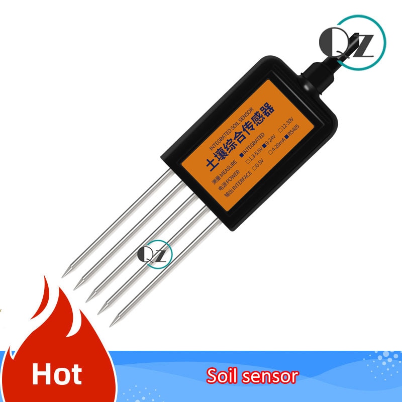 Soil temperature and humidity sensor PH conductivity nutrient soil sensor soil NPK sensor nitrogen phosphorus potassium detector