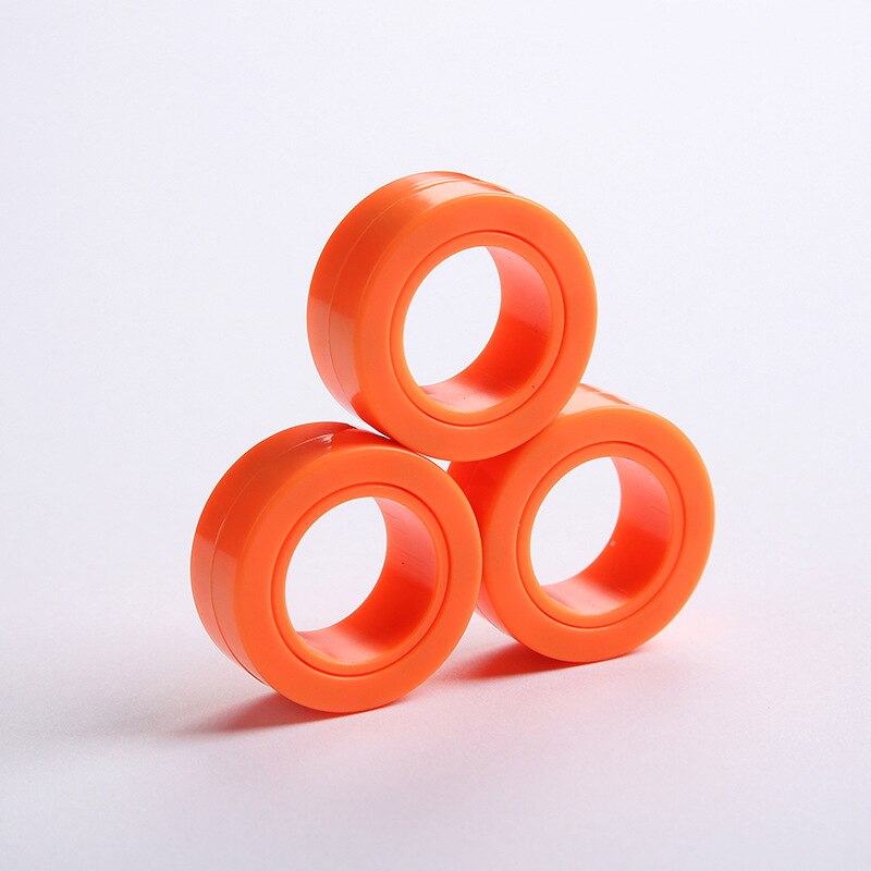 ZK20 EDC Stress Relief Magnetic Ringe Zappeln Spielzeug Für Angst Anti-stress Roller Fingertip Spielzeug Erwachsene Kinder Finger Spinner: E