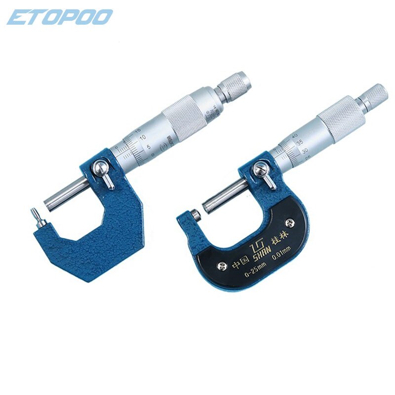 Tube Micrometers 0-25mm/0.01mm Gauge Micrometer For Measuring Thicknes Of Pipes And Tubes Vernier Caliper Measuring Tools