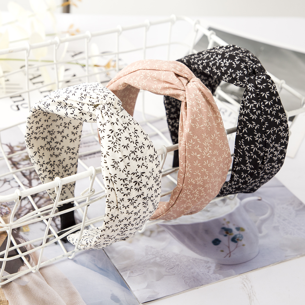 Druck Leopard Stirnband Breites Kreuz Frauen Haarband Elastische Schleife Haar Band Bands Lünette oben Knoten Mädchen Haar Zubehör