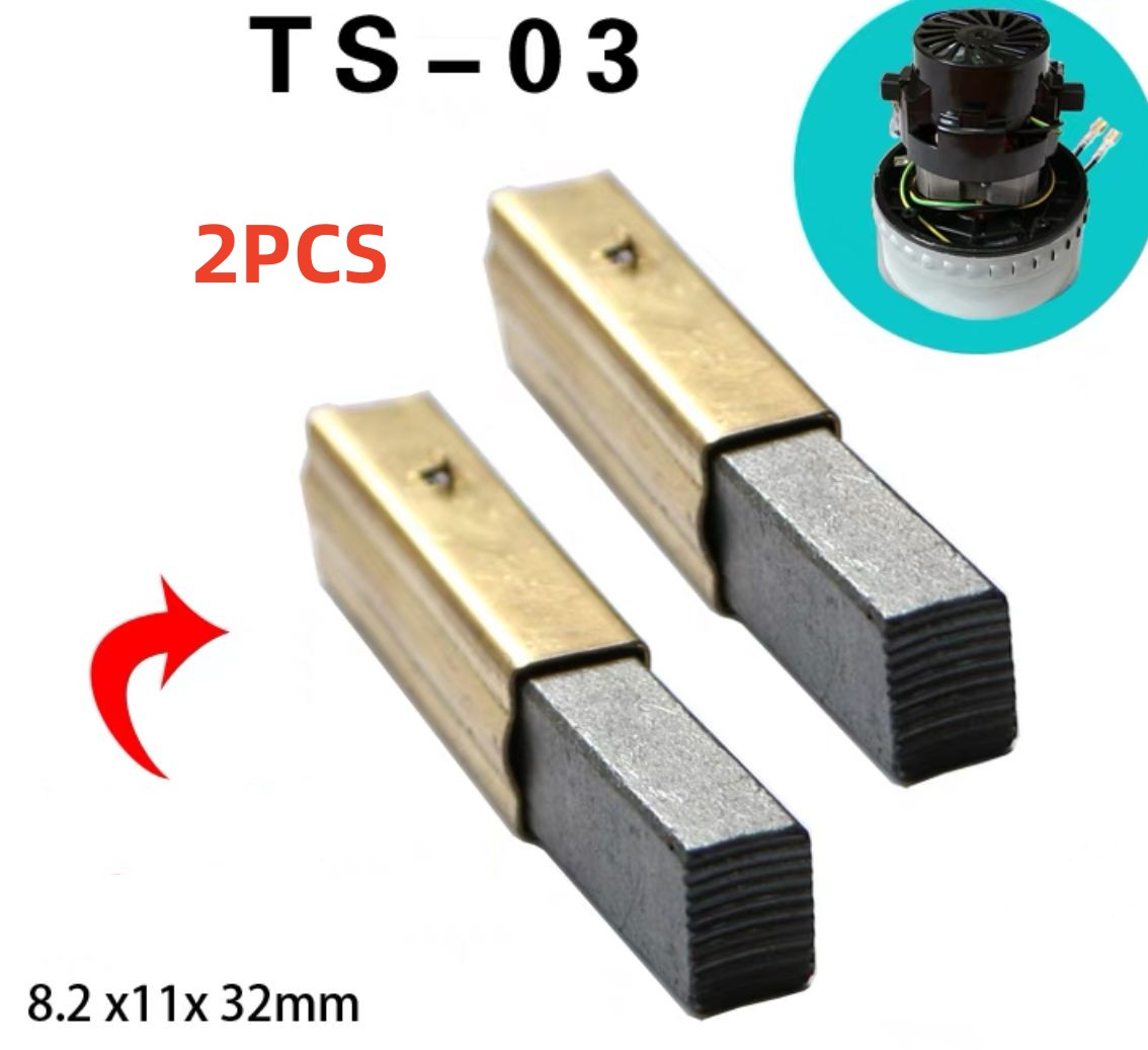 motor replacement carbon motor brushes for universal dc domel industrial vacuum cleaner feeding machine carbon motor brush parts: grey
