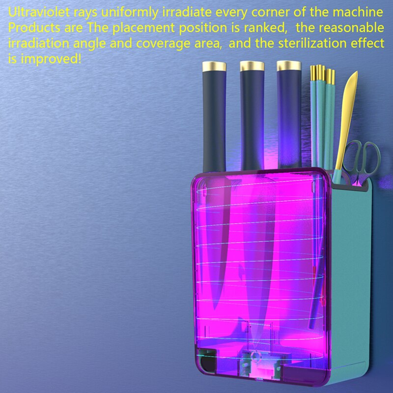 Intelligente desinfectie messenhouder droogmes koksmessenset schaar desinfectie snijplank eetstokjes