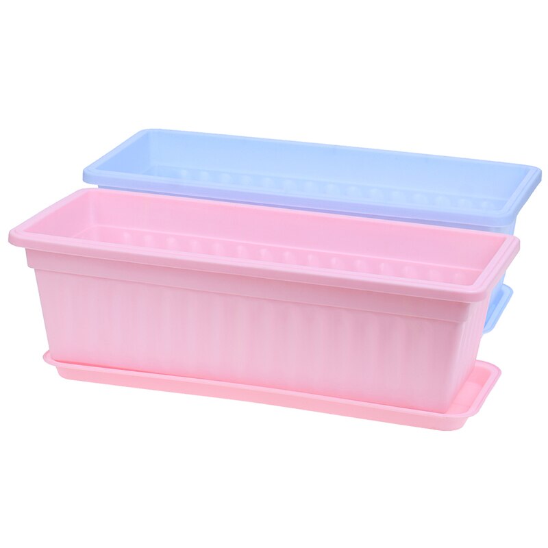 1pc Flower Pots Planters Pot Trays Plastic Pots Large Square Pots For Succulent Plants