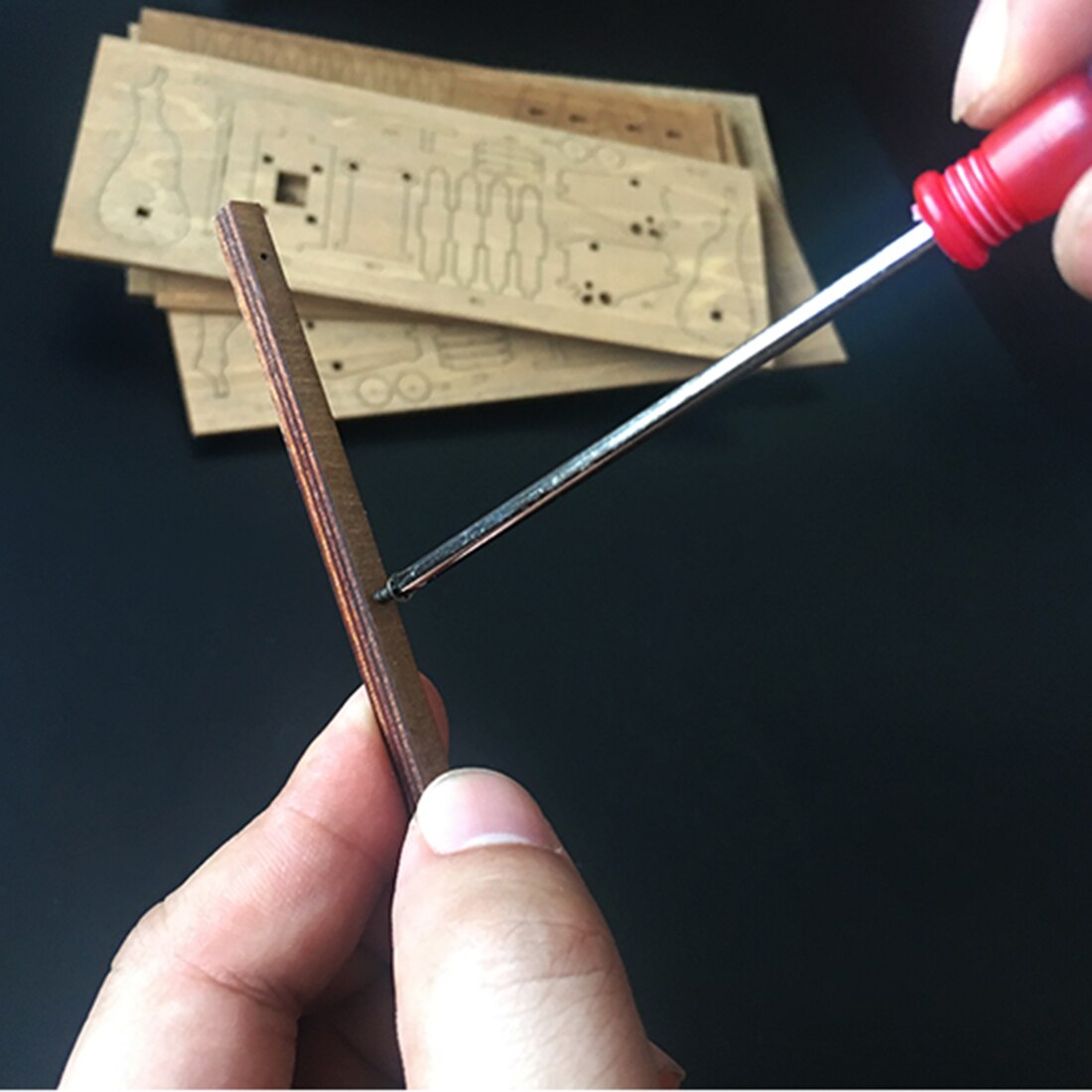 6Pcs Model Assembly Basic Tools Craft Set Car Model Building Repair Fix Kit for Ancient Chariots DIY Model