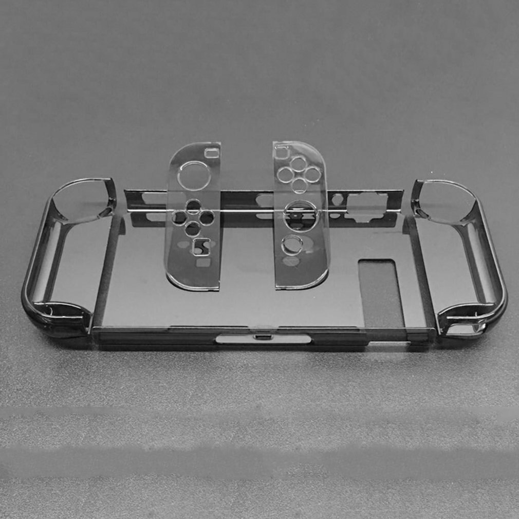 Capa de proteção para computador rígido para nintend interruptor destacável caso escudo plástico cristal suporte tv base console controlador suprimentos